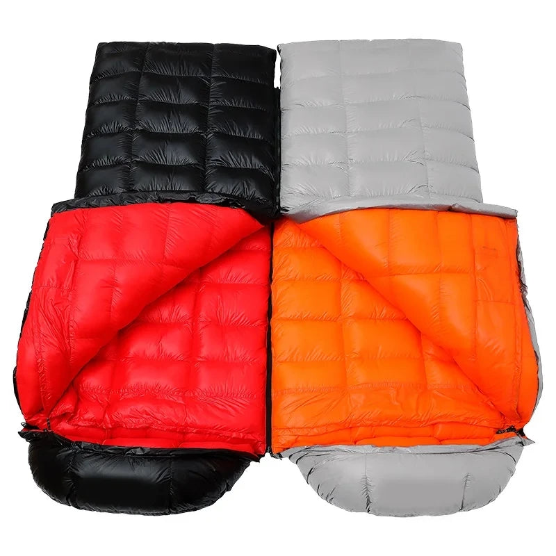 95% Goose Down Sleeping Bag - Ultralight Winter Sleeping Bag for Camping, Hiking, and Tourism