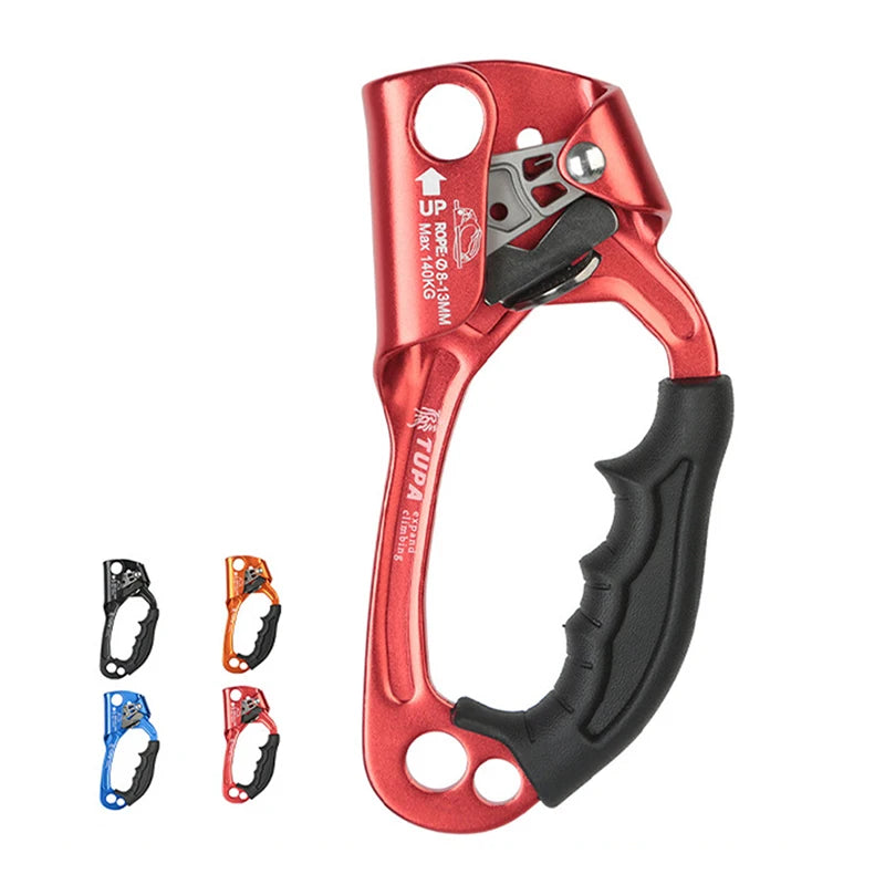 Professional Hand Ascender Device for Rock Climbing - Left/Right Hand Mountaineer Handle Ascender