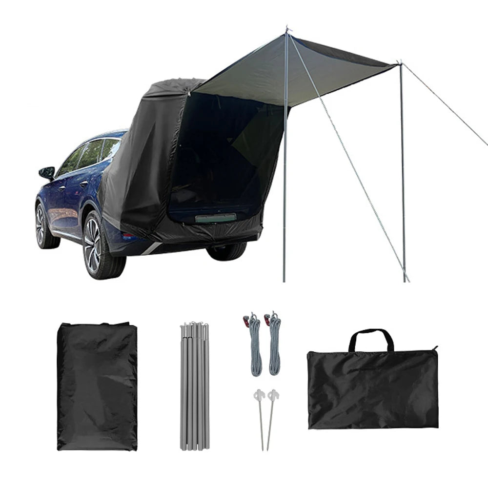 NoEnName_Null Outdoor Car Trunk Tent with Canopy - Extend Your Camping Experience