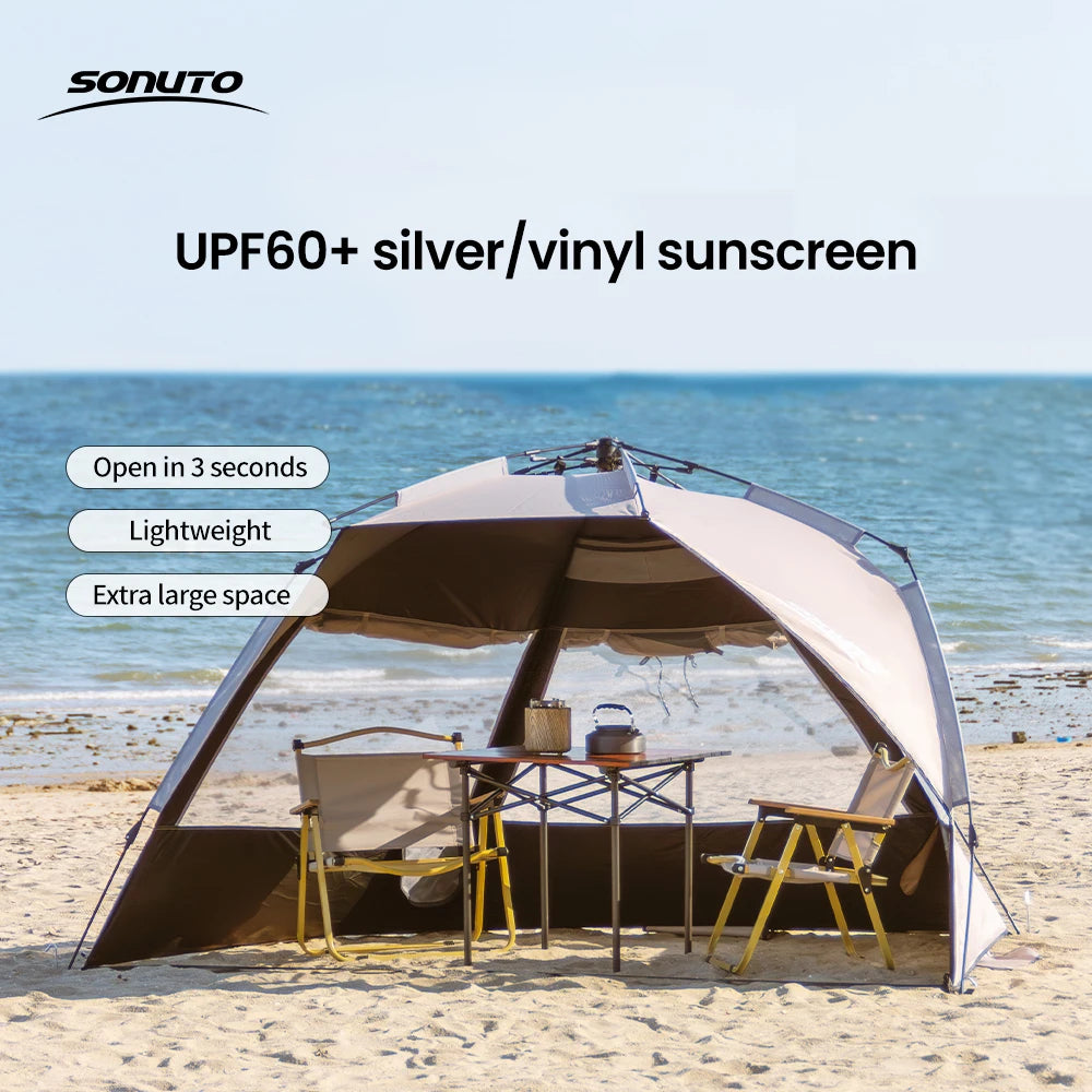 Effortless Shade & Quick Setup: Sonuto One-Touch Automatic Tent