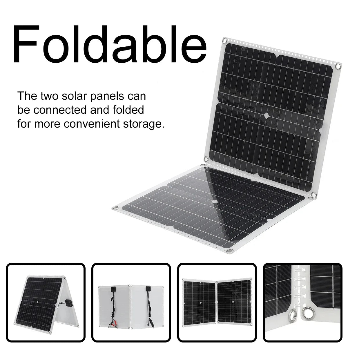 800W Solar Panel With Dual USB+DC Output