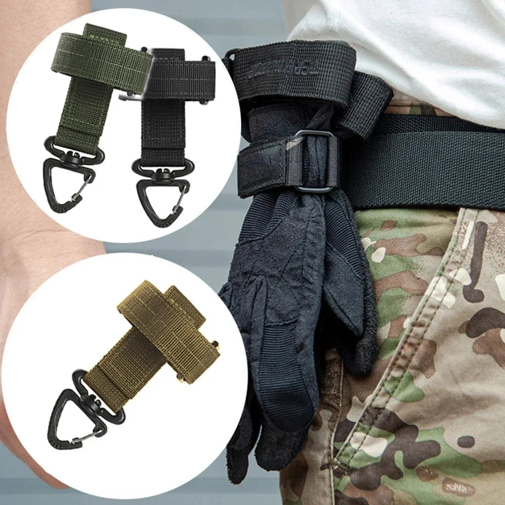 Multi-purpose Gloves Hook - Safety Clip for Outdoor Tactical Activities