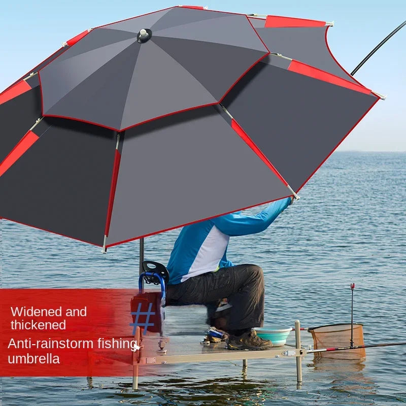 Outdoor Fishing Umbrella 1.8-2.6m Foldable Waterproof Sunproof