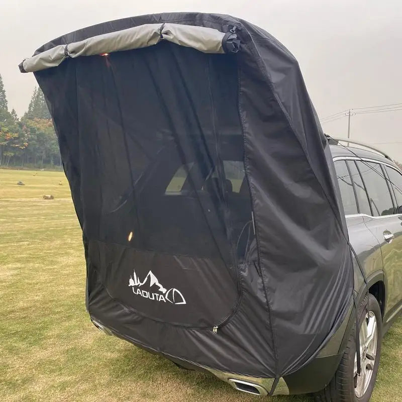 Car Travel Tent BBQ Camping Trunk Extension Tent - Suitable for SUV with Width 1.9-2.M SUV Triple Door Tailgate Hatchback Tent